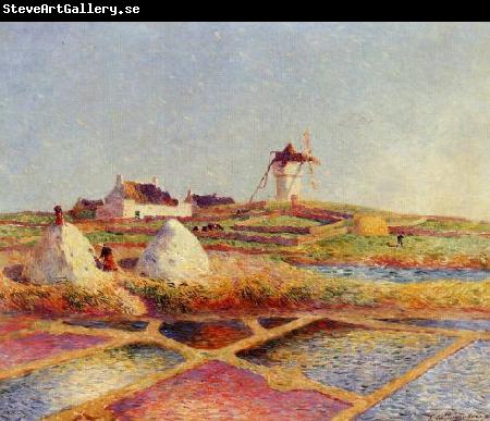 unknow artist Landscape with Mill near the Salt Ponds